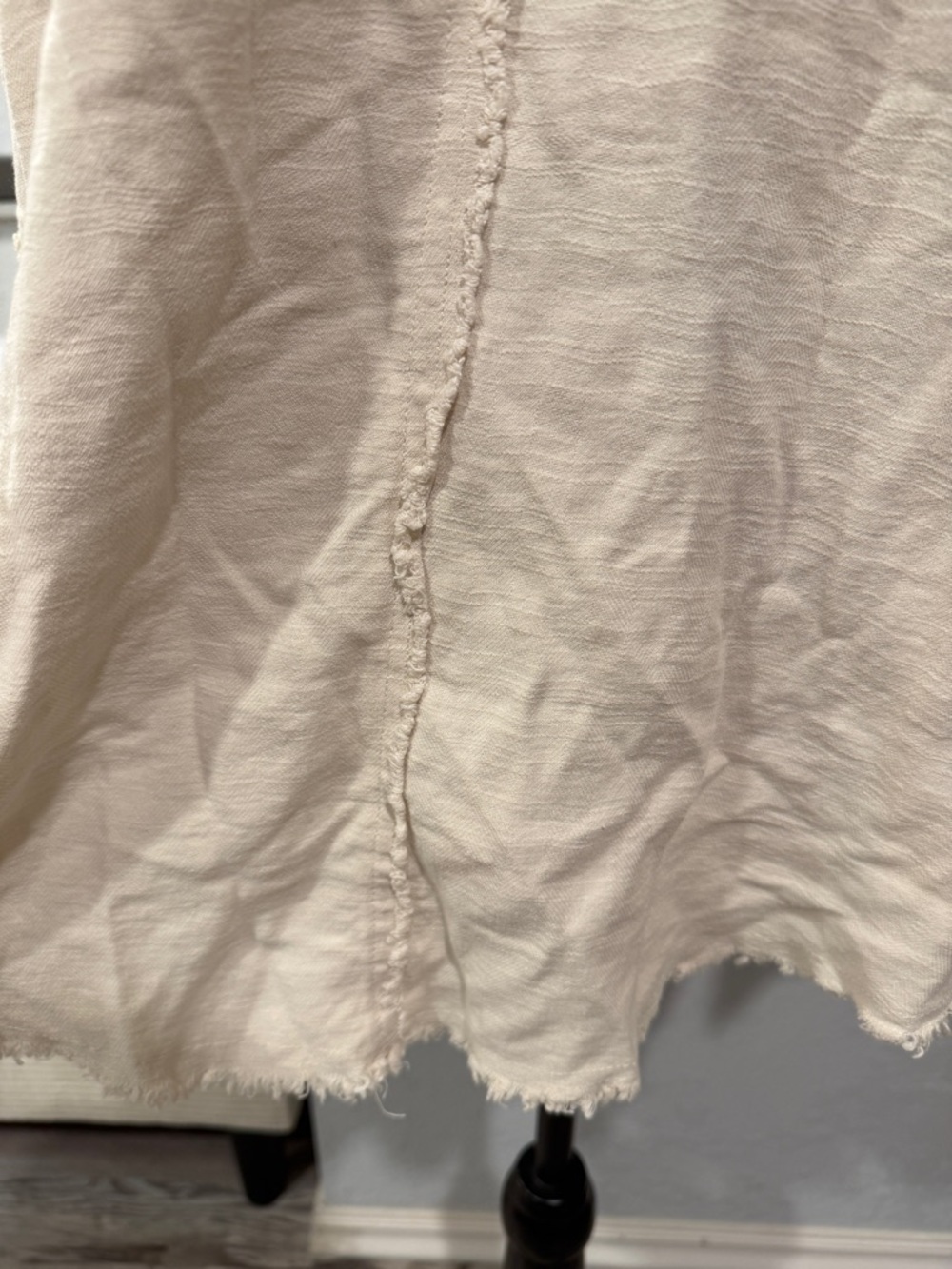 Davi & Dani Studded Button Down Shirt Large | Boho Western Raw Hem Oversized - Picture 10 of 12